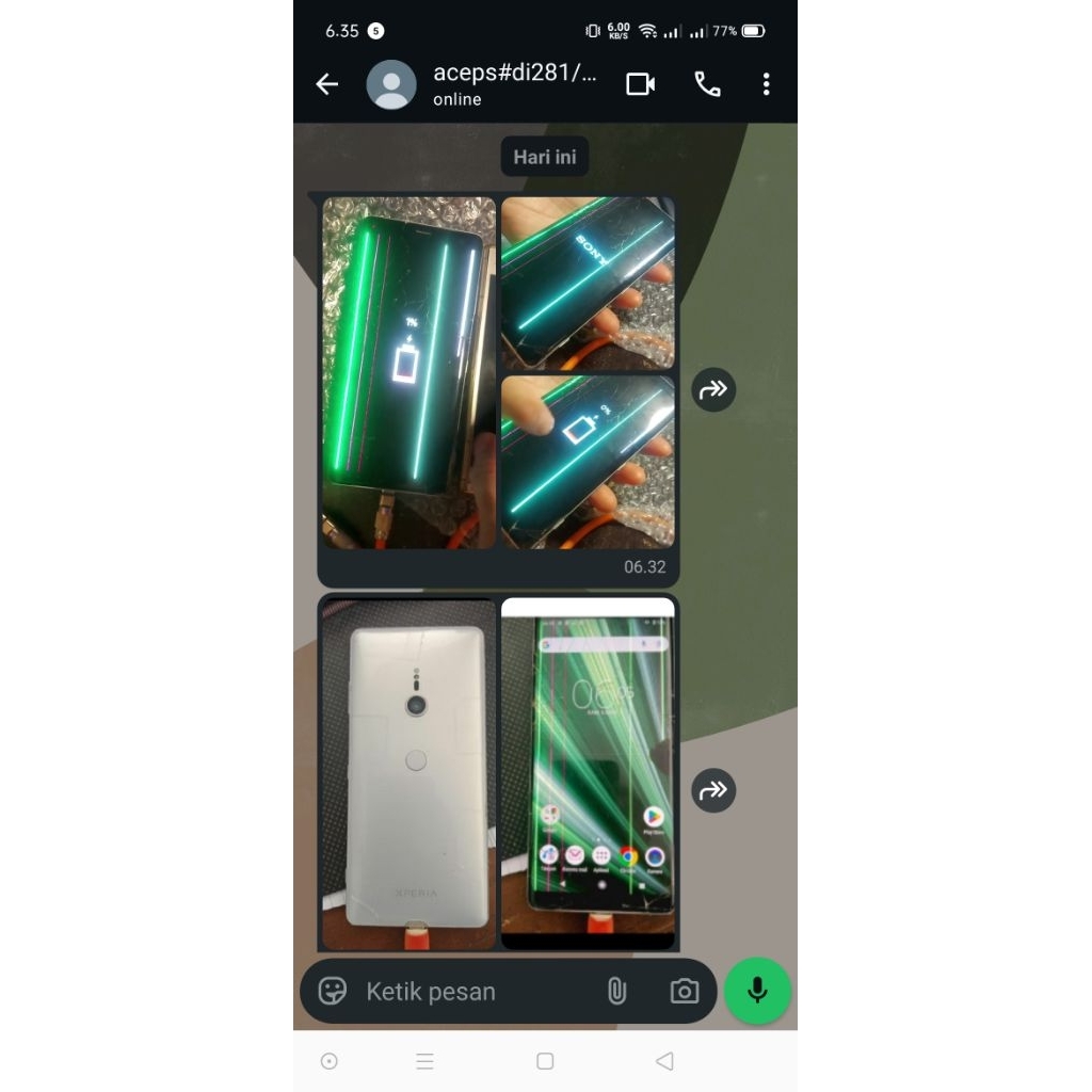 Sony Xperia XZ3 (Anggap Jual Mesin)  Wifii Only Minus Layar Batre (Jual Mesin BONUS UNIT)