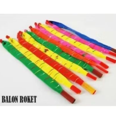 Balon panjang isi 100pcs/balon roket/balon pesta /balon panjang bunyi
