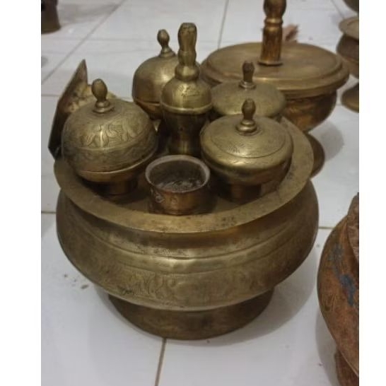 Kinangan Kuningan Kuno Antik Jadul