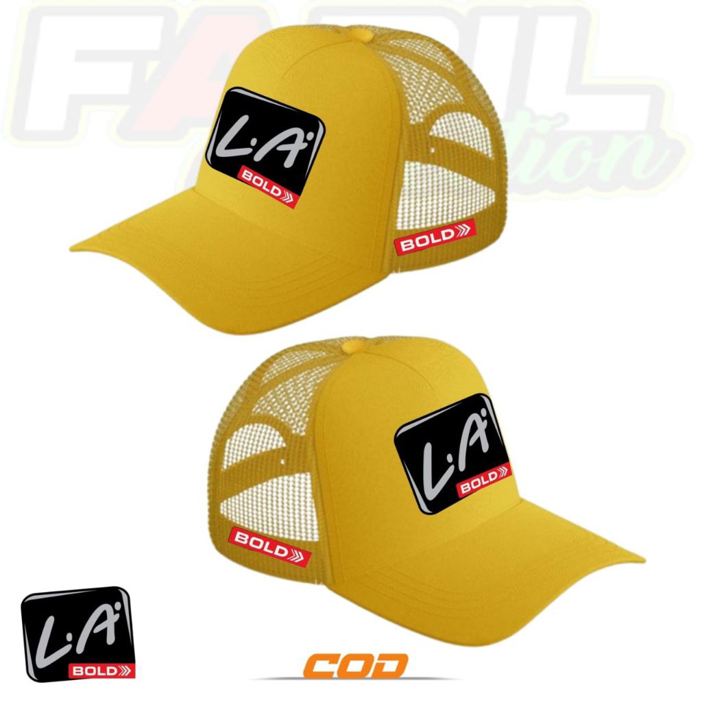 Topi Jaring LA BOLD Trucker Hat Topi Pria Wanita Kualitas Premium
