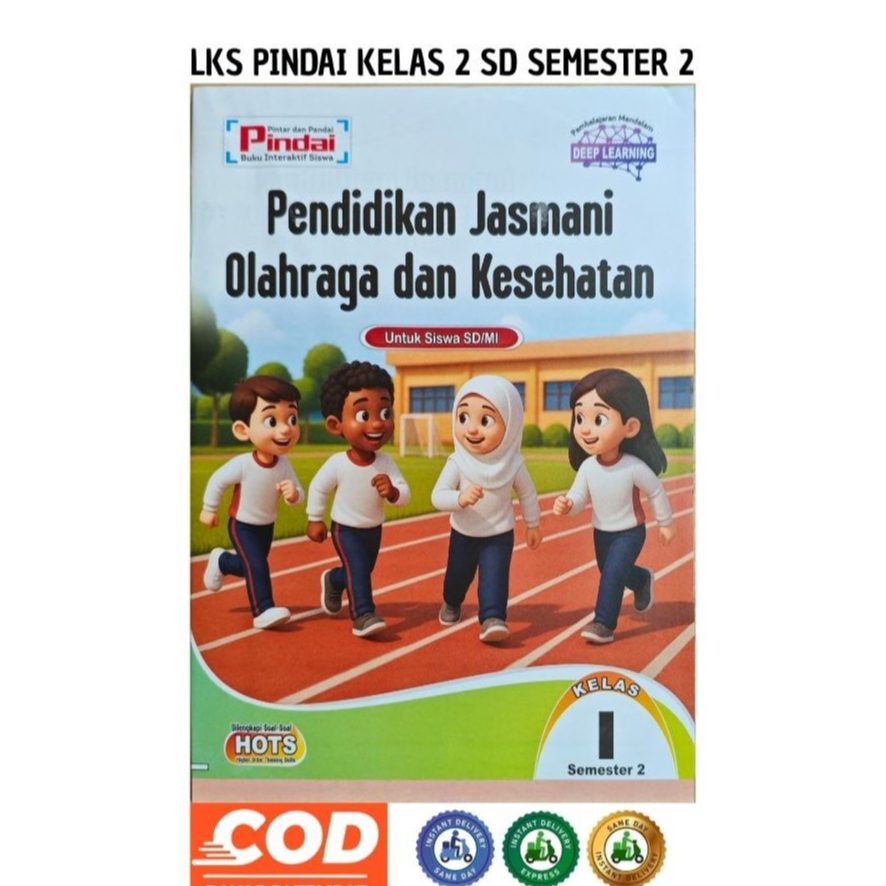 Lks Pindai PJOK Kelas 1 SD/MI Smt 2 Kurmer   Murah