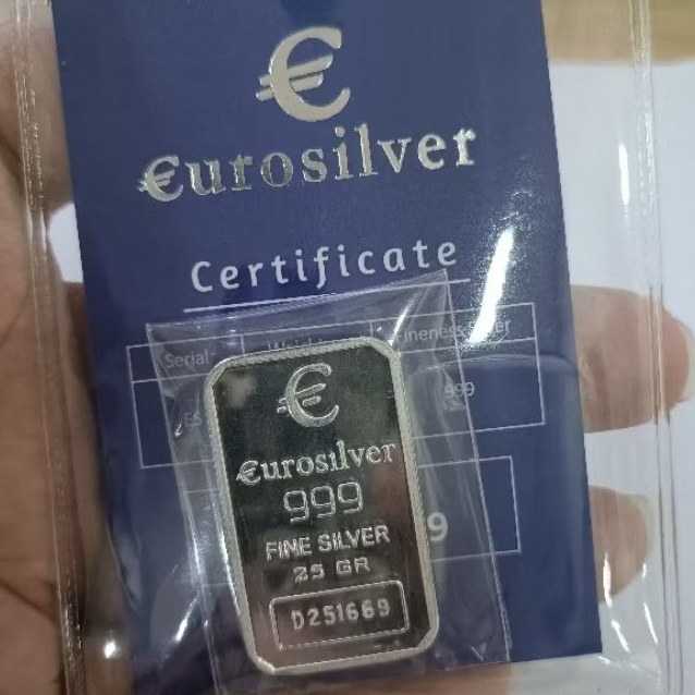 perak asli batangan EURO SILVER Lm01