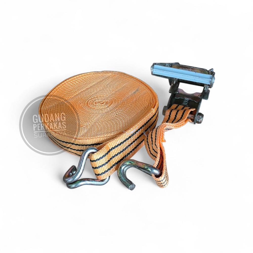 tali truk tali barang 12 meter 15 meter ratchet tie down tali krek cargo lashing