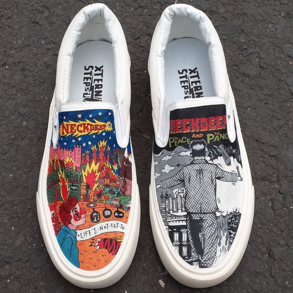Sepatu THUNDERBEAR Slip On Custom NECKDEEP