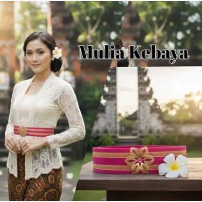 (Free Bros) Obi Kebaya bludru / ikat pinggang kebaya / sabuk Kebaya / Obi belt