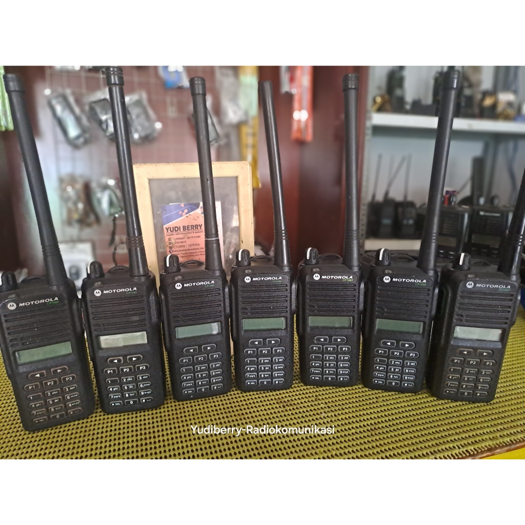 Motorola CP1660 VHF HT Second Mulus Normal Ht Motorola Cp 1660 Vhf Asli