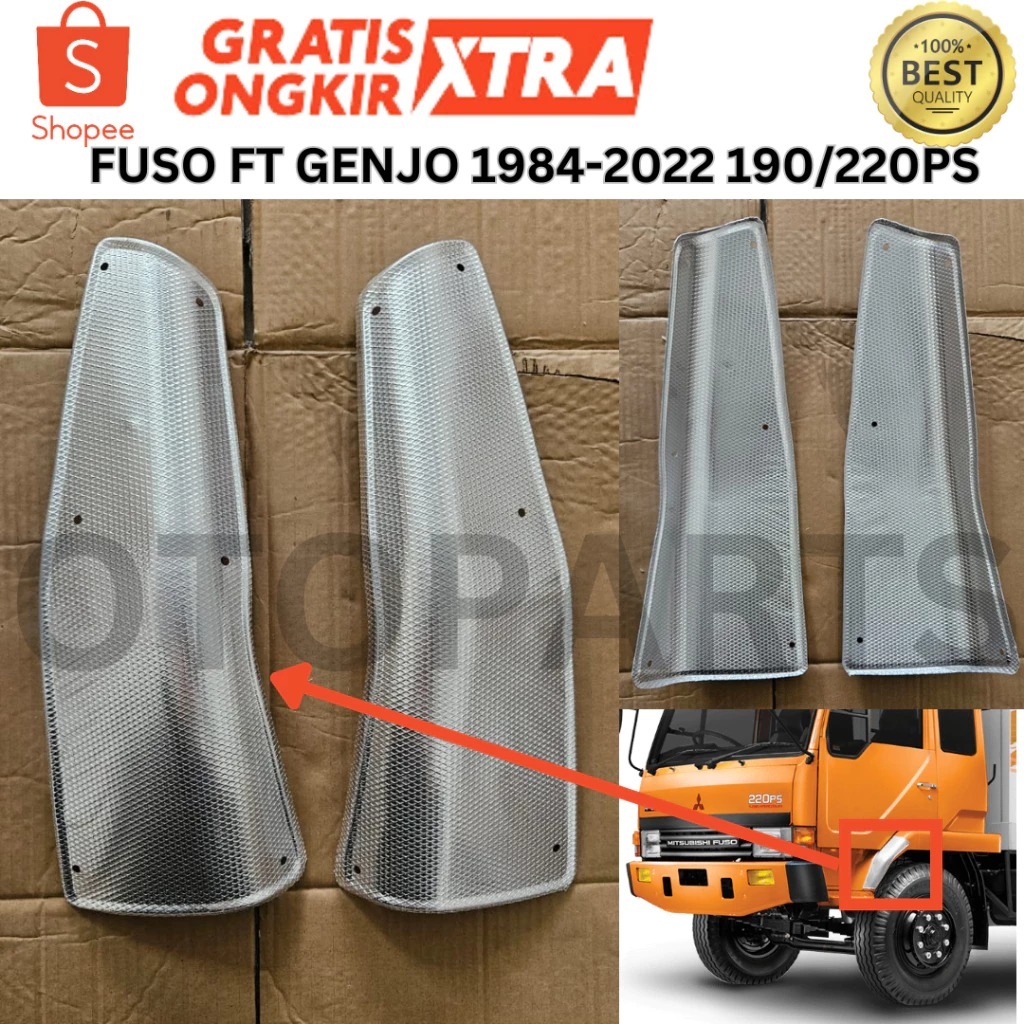 ALUMINIUM SPAKBOR SAYAP FENDER SAMPING FUSO FIGHTER GENJO FT FH GANJO 1984-2022 190PS 220PS TURBO OR