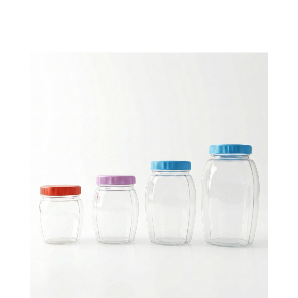 Glass Jar Toples Kaca Tebal Food Grade Wadah Penyimpanan Dapur Aesthetic