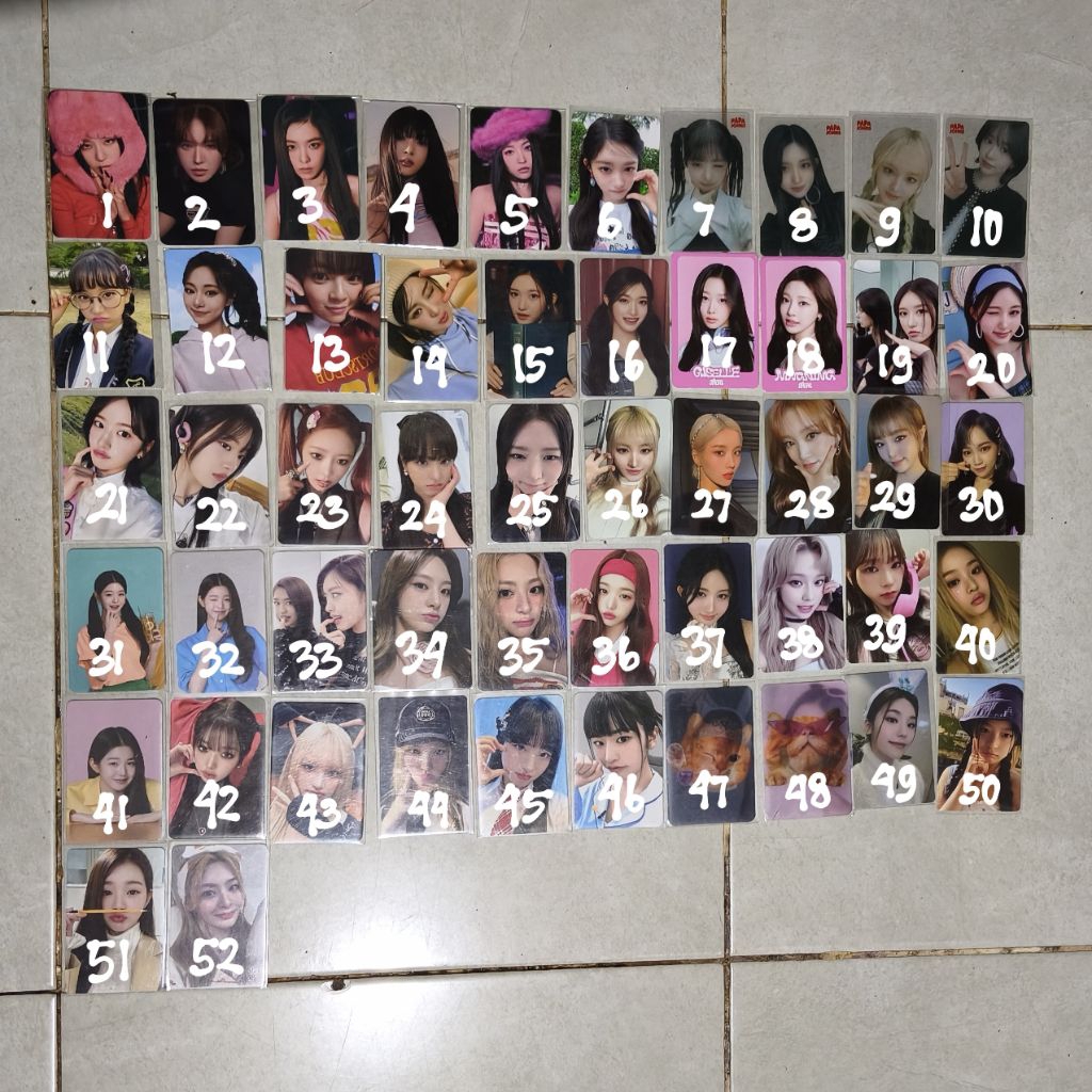 (UBAH KE SPX) pc photocard wonyoung wony seulgi Wendy Irene joy Yeri leeseo Rei gaeul liz yujin sumi