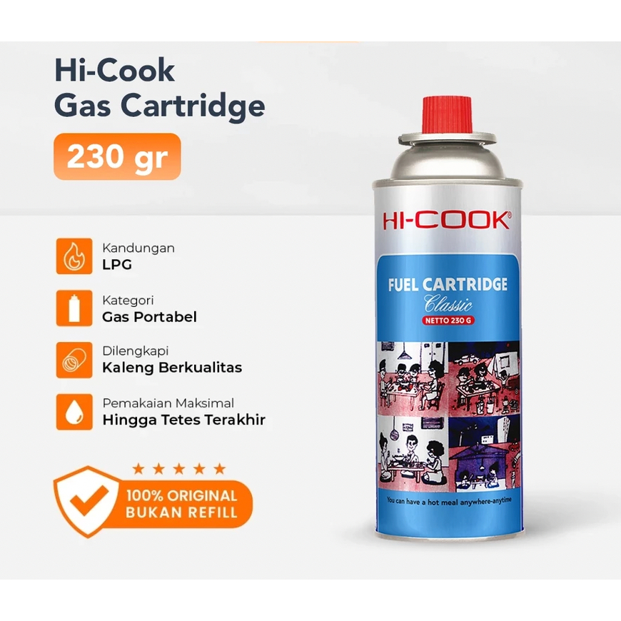 Hi-Cook Tabung Gas Kecil / Hi Cook Tabung Gas Kompor Portable / Tabung Gas Kompor Piknik