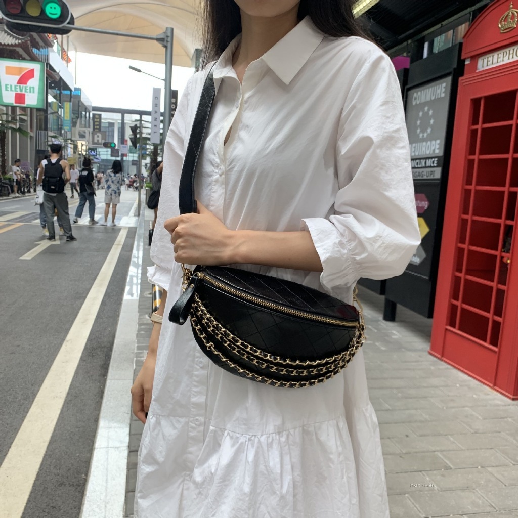 MEGASTORE Tas Dada Waistbag / Tas Wanita Selempang Korea Import High Quality / Tas Wanita Kulit Tali