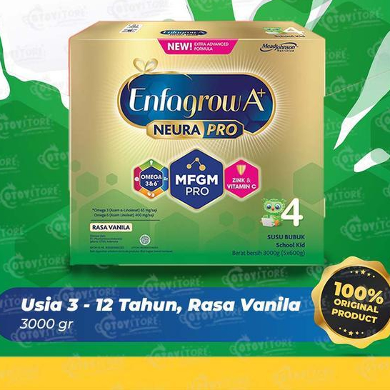 Enfagrow A+ 4 Vanila 3000 Gram / Susu Enfagrow 4 3000G Vanila