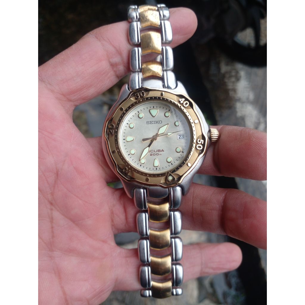 JAM TANGAN PRIA SEIKO SCUBA DIVER original seken preloved