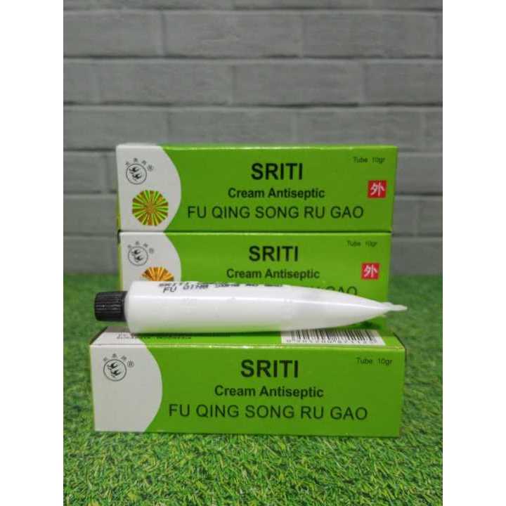 Salep Sriti Asli Hologram Oval Gold/Sriti Cream Antiseptic (1 Pcs) - Original//