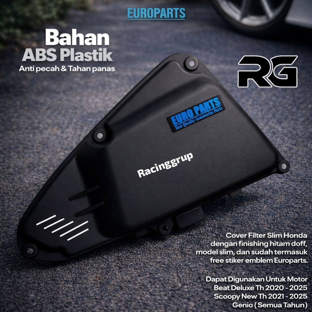 COVER FILTER SLIM GENIO BEAT DELUXE 2020 - 2025 / SCOOPY NEW 2021 - 2025 FILTER UDARA SAMPING COVER 