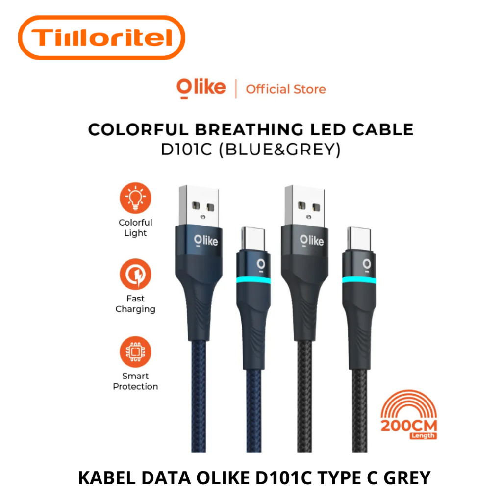 KABEL DATA OLIKE D101C TYPE C GREY