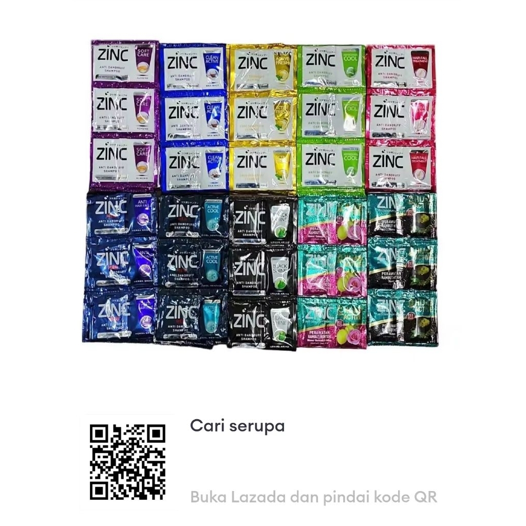 SHAMPO ZINC SACHET / ZINC SHAMPO SACHET 10ml 1 RENCENG
