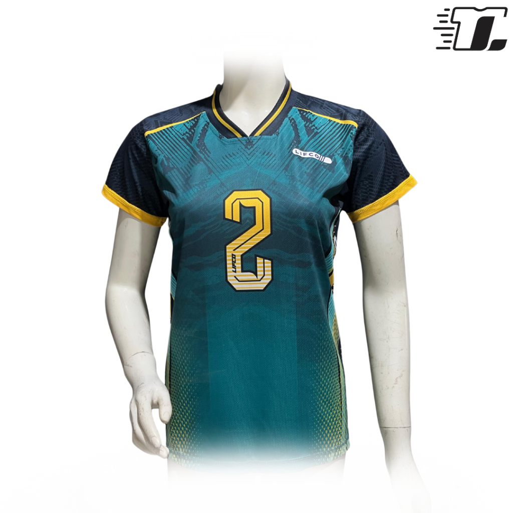 Jersey Wanita Lifco Jersey Olahraga Voli Adidas Cewek Hijau Kuning