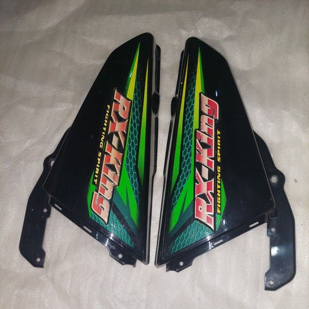 BOX TUTUP AKI SET KIRI KANAN RX KING 2005 HIJAU ORIGINAL