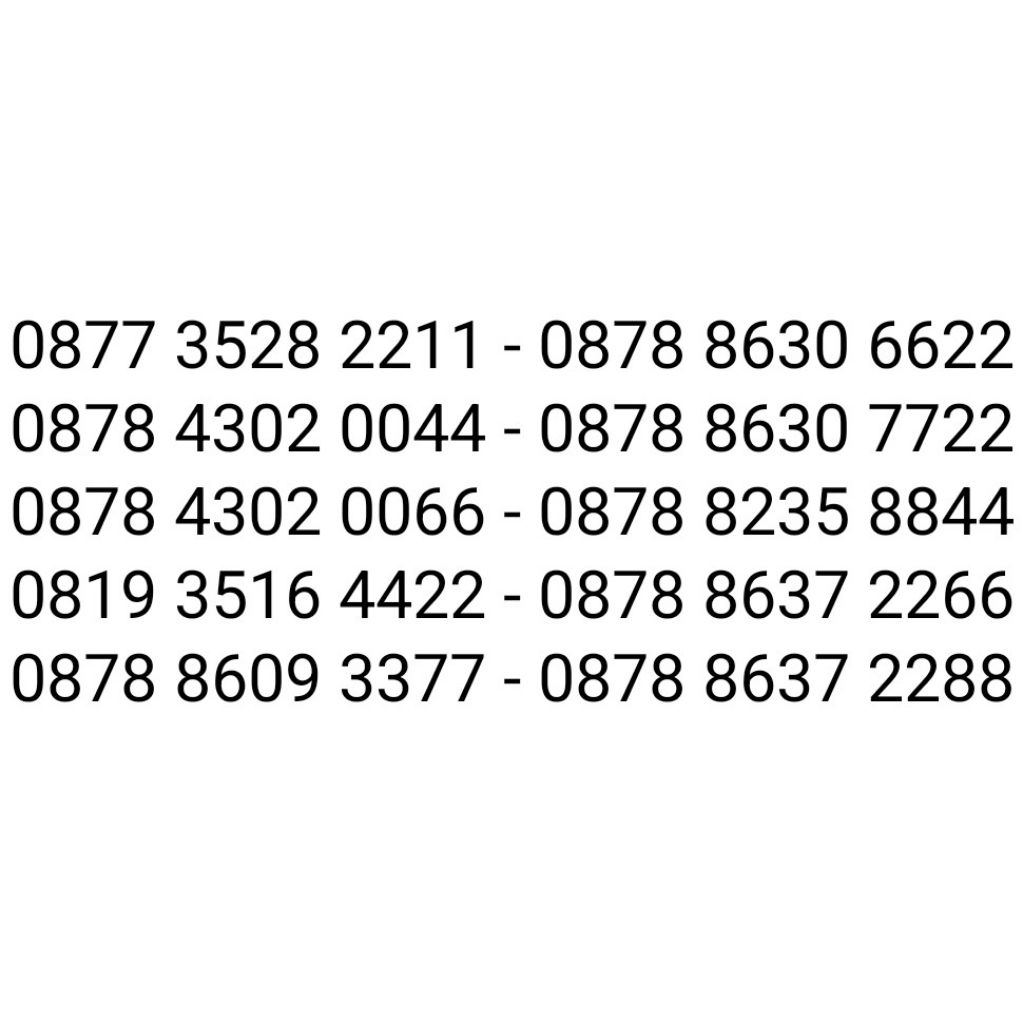 Nomor Cantik XL Kartu Perdana 4G Termurah 12 Angka bukan 10 Digit bukan 11 Nomer