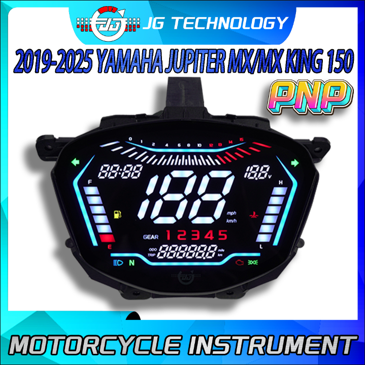 Untuk Yamaha Jupiter MX/MX King 150 V2 2019–2025 Speedometer Digital Motor PNP