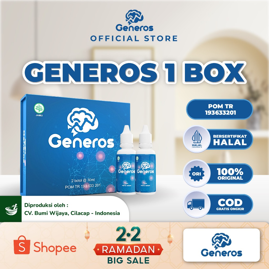 Generos Official Store - Multivitamin Bantu Atasi Speech Delay dan Menstimulasi Kecerdasan Otak Anak
