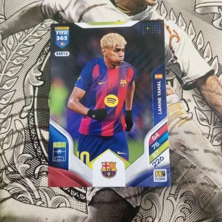 Kartu Bola Lamine Yamal Panini FIFA 365 Adrenalyn XL 2026