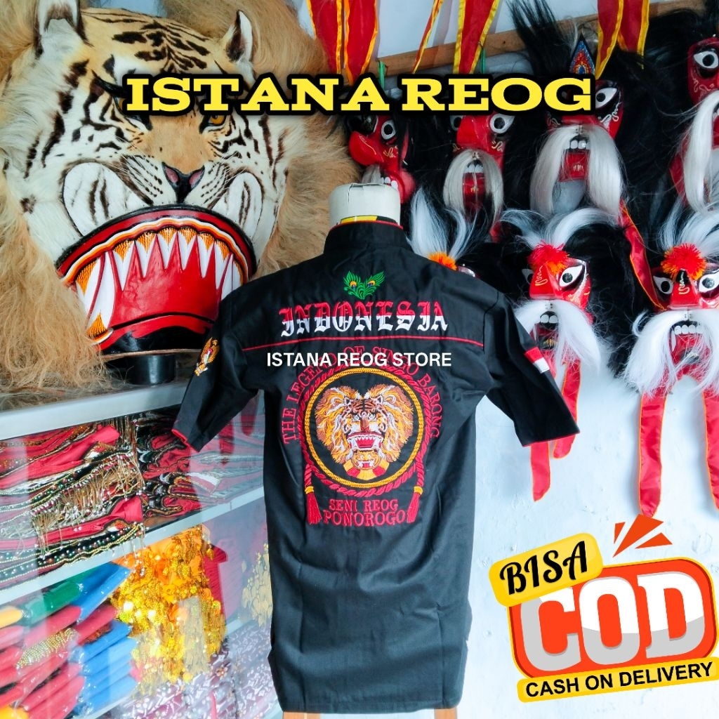 BAJU BORDIR REOG / BAJU REOG PONOROGO / HEM REOG / HEM WAROK / BAJU REOG MURAH