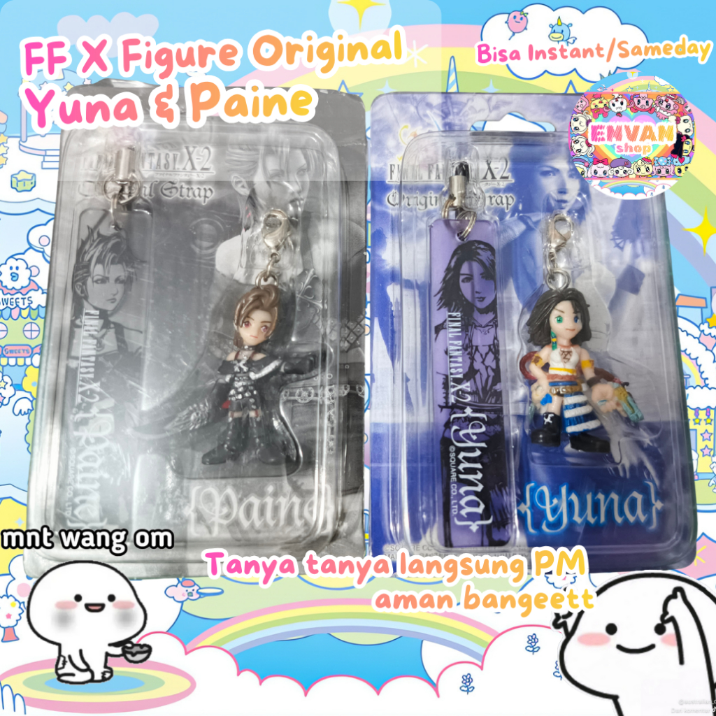 Figure Keychain Final Fantasy FF X 2 Yuna Paine Original