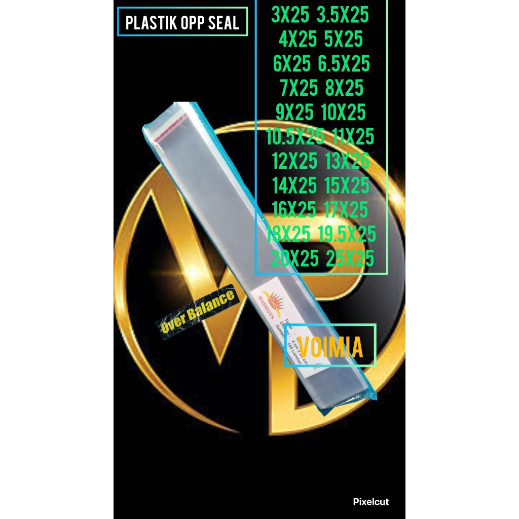 Plastik Opp 3x25 3,5x25 4x25 5x25 6x25 6,5x25 7x25 8x25 9x25 10x25 10,5x25 11x25 12x25 13x26 13,5x25