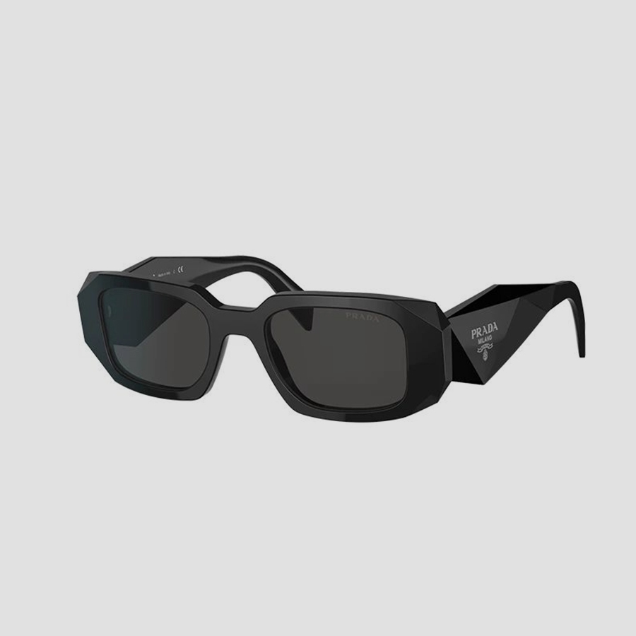 Original Kacamata Hitam Wanita fashion style terbaru Prada Symbole SPR17WS Black sunglasses Asli pri