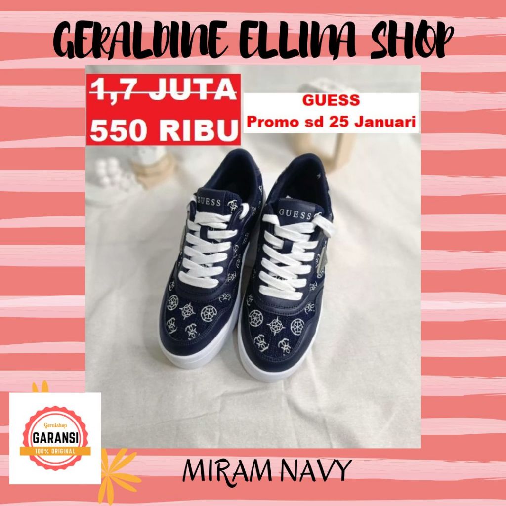 Sepatu Guess wanita 100% original SALE MIRAM