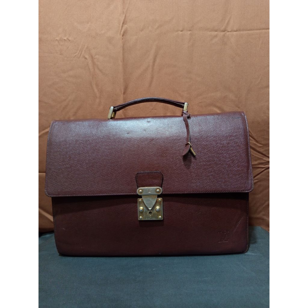 Tas Kerja Tas Laptop LV Paris France Kulit Asli second