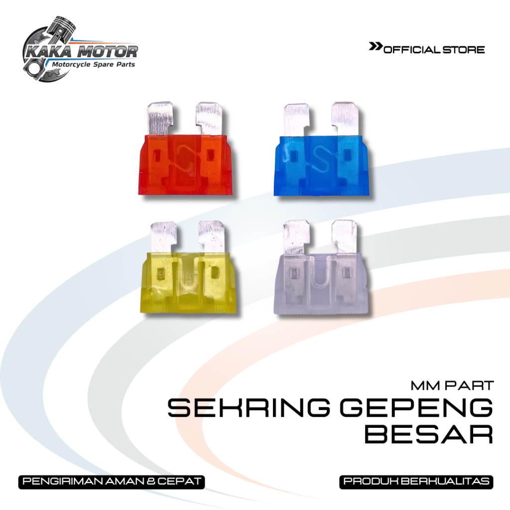 SEKRING GEPENG BESAR - FUSE SEKRING TANCAP DX BESAR 10A 15A 20A 25A
