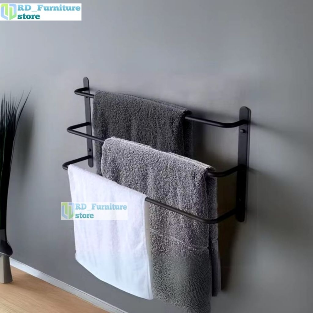 Rak gantung handuk 3 susun/Rak gantung handuk/gantungan handuk