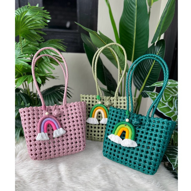 Tas Anyaman Line 2 Super Premium Sekar Bag Tas Anyaman Jepang Tote Bag