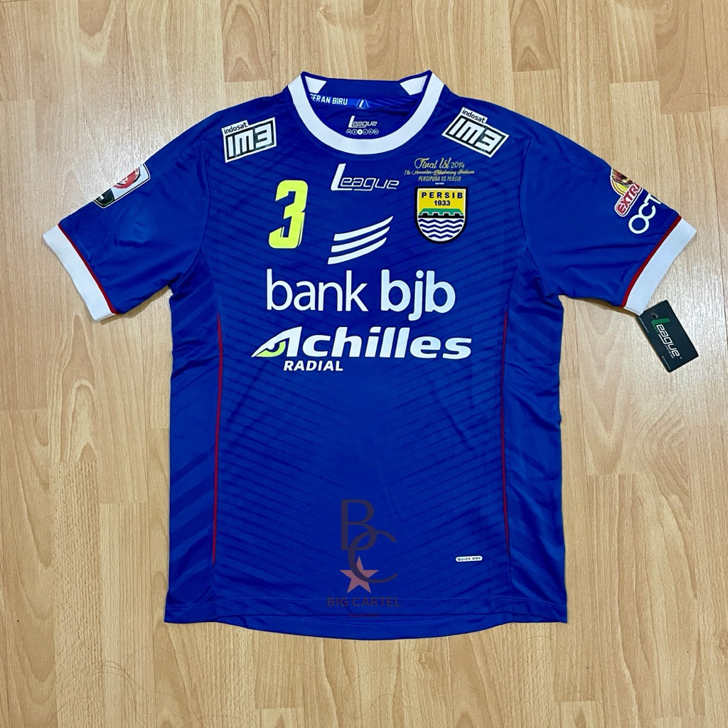 Jersey Persib RV Home Final Edition 2014 Nameset Vladimir 3 size M