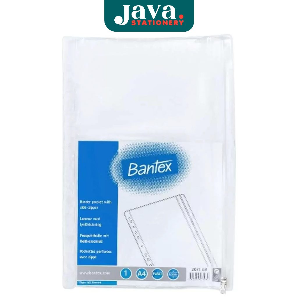 Zipper Binder Bantex A4 / PP 2071-08, Ideal untuk Arsip