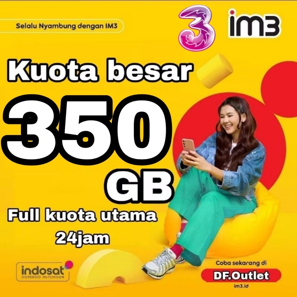 ISI ULANG PAKET KUOTA INDOSAT 350GB 28HARI