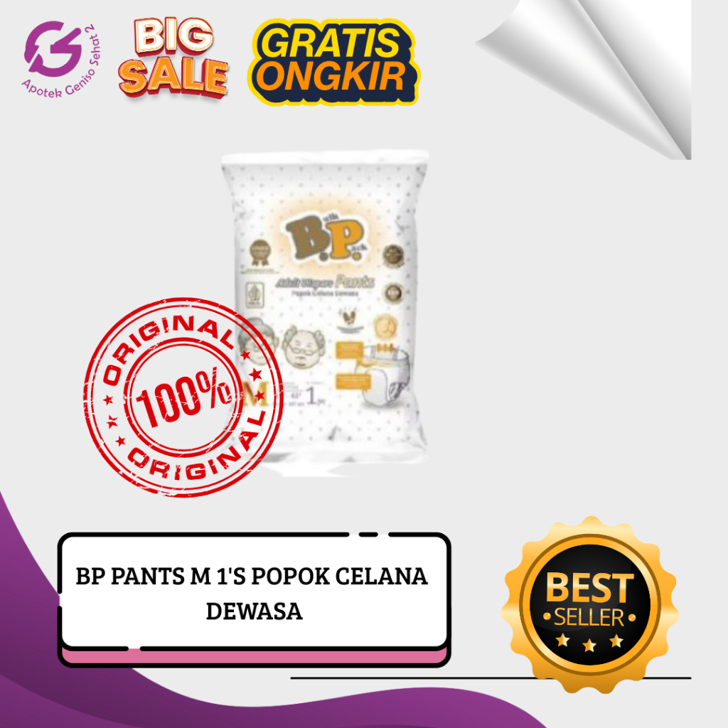 BP PANT PAMPERS CELANA DEWASA UKURAN M ISI 1 PCS