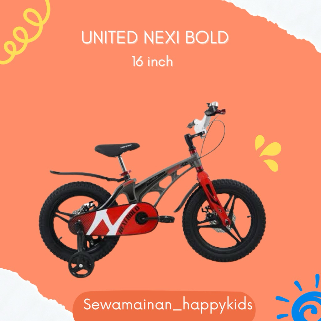 SEWA Sepeda Anak United 16 Inch