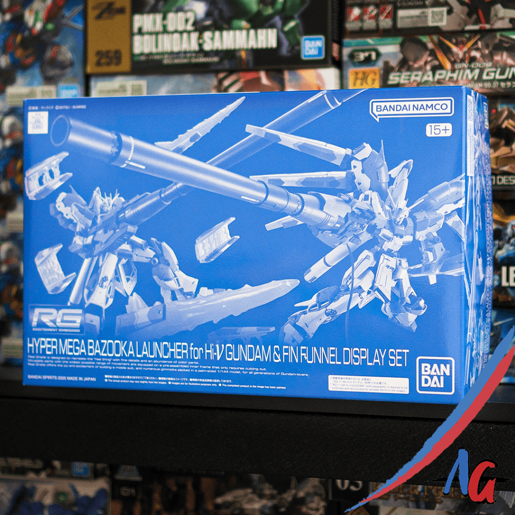RG Hyper Mega Bazooka Launcher for Hi-V Hi Nu Gundam Fin Funnel Display Set