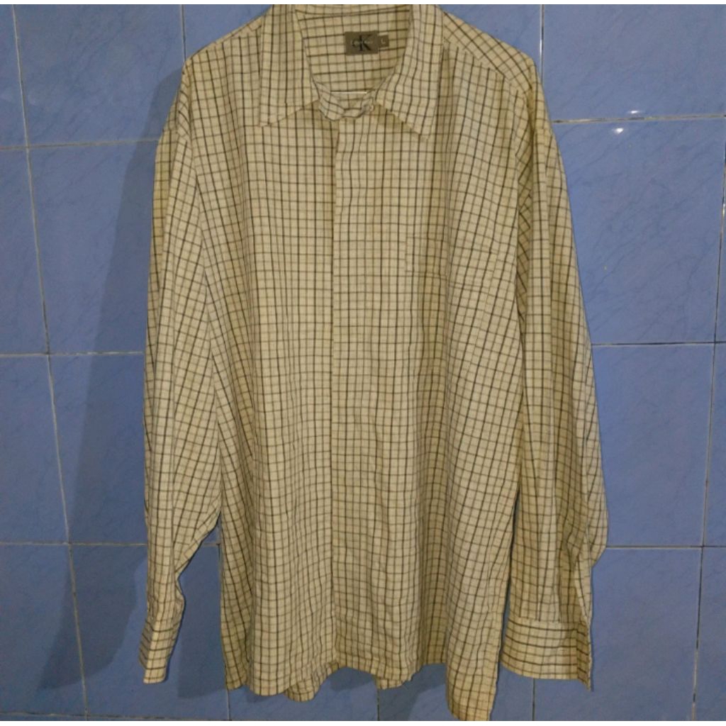 Calvin Klein kemeja  kotak-kotak