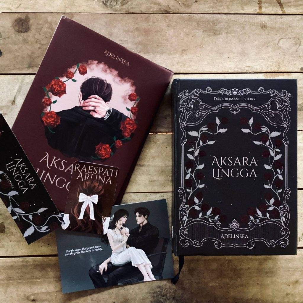 Hard Cover Novel Aksara Lingga - Adelinsea