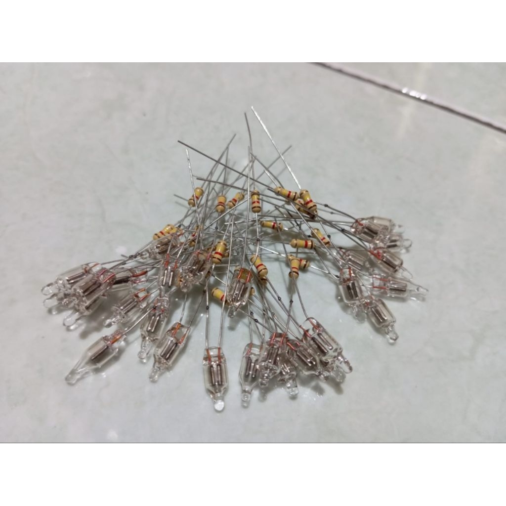 Lampu Setrika + Resistor Universal