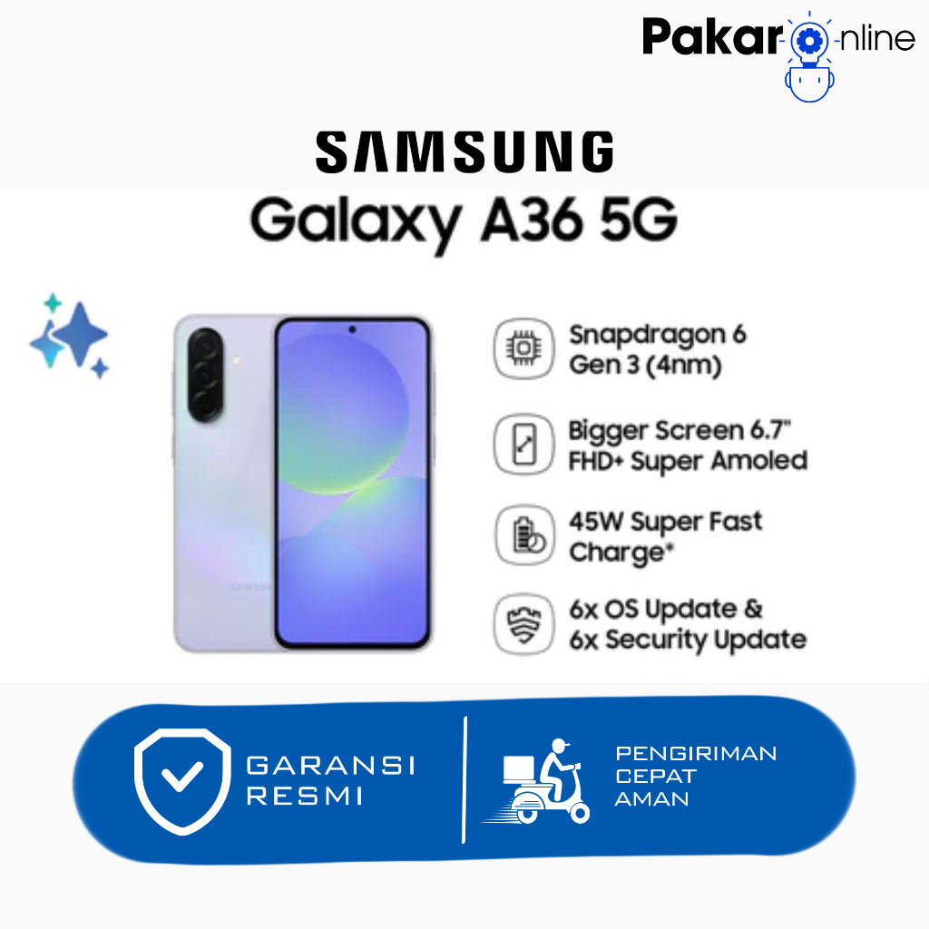 Samsung Galaxy A36 5G HP Samsung Terbaru 2025 Garansi Resmi Samsung Indonesia
