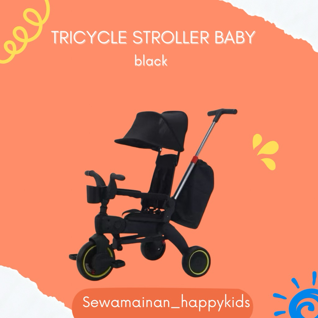 SEWA Sepeda Anak travel roda 3