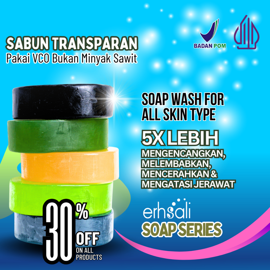 SABUN MUKA ERHSALI-Sabun Muka Glowing dan memutihkan-Sabun Muka Pria Pemutih Pembersih Wajah-faswash