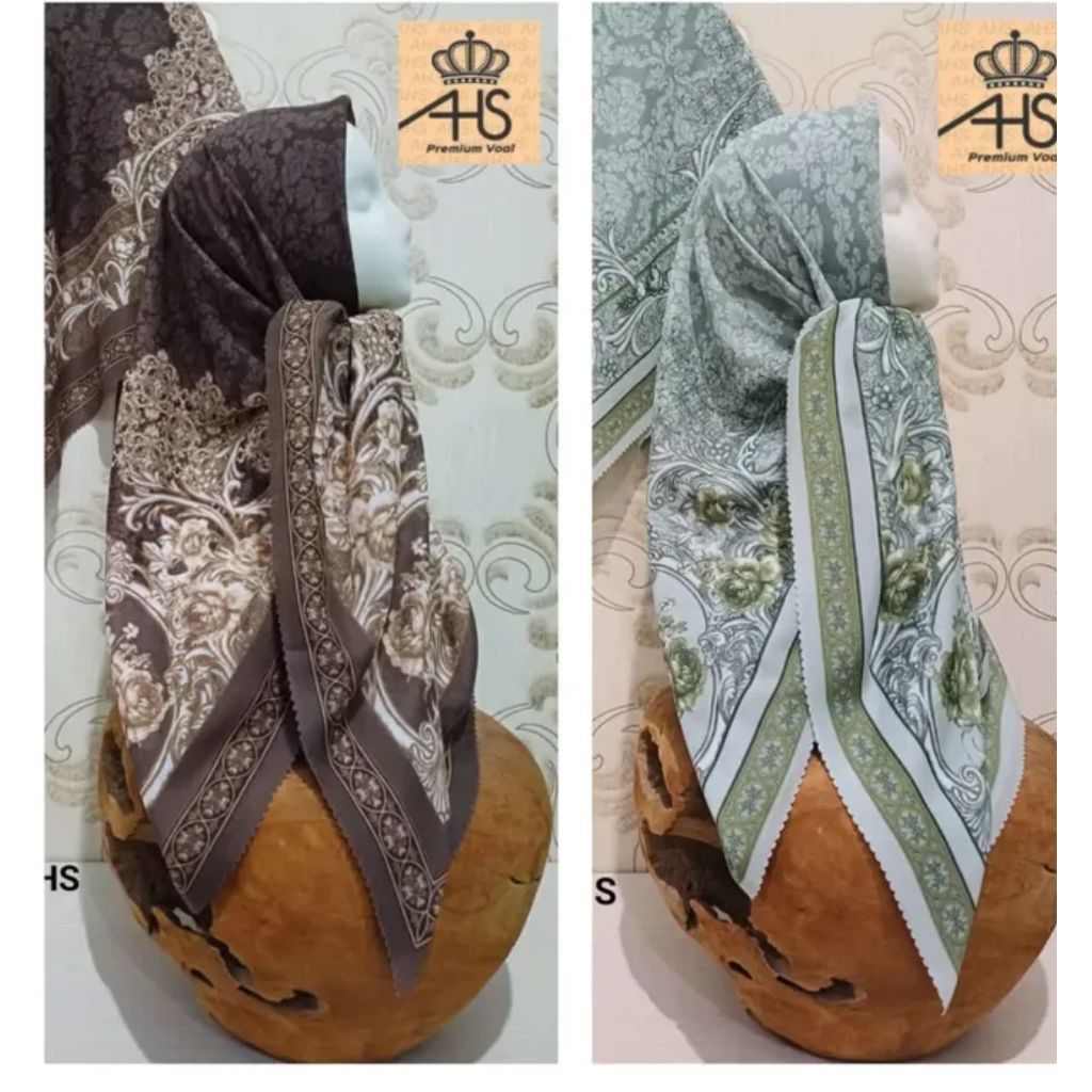 QJ Hijab segi empat Voal Syar'i Motif2 Series AHS