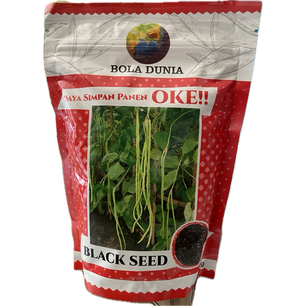 Benih Kacang Panjang Black Seed Bola Dunia Kemasan 500gr - Exp 2027